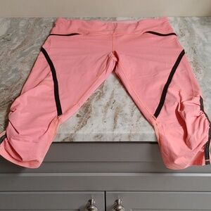 LuLuLemon Run Pace Crop Pants Salmon Color 8
